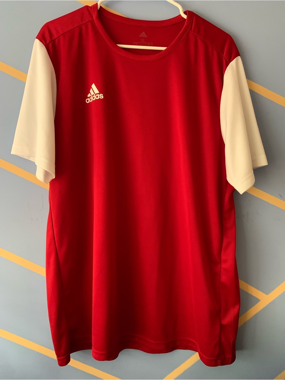 Adidas Red & Cream Athletic Jersey